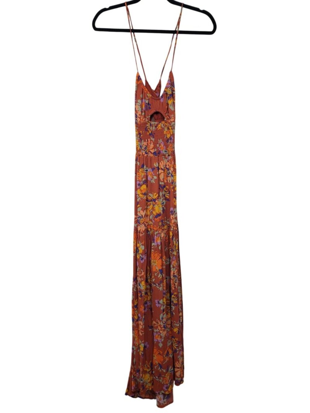 L Space Calla Maxi Dress M Medium Strappy Back Beachy Resort Floral Print - Picture 10 of 12